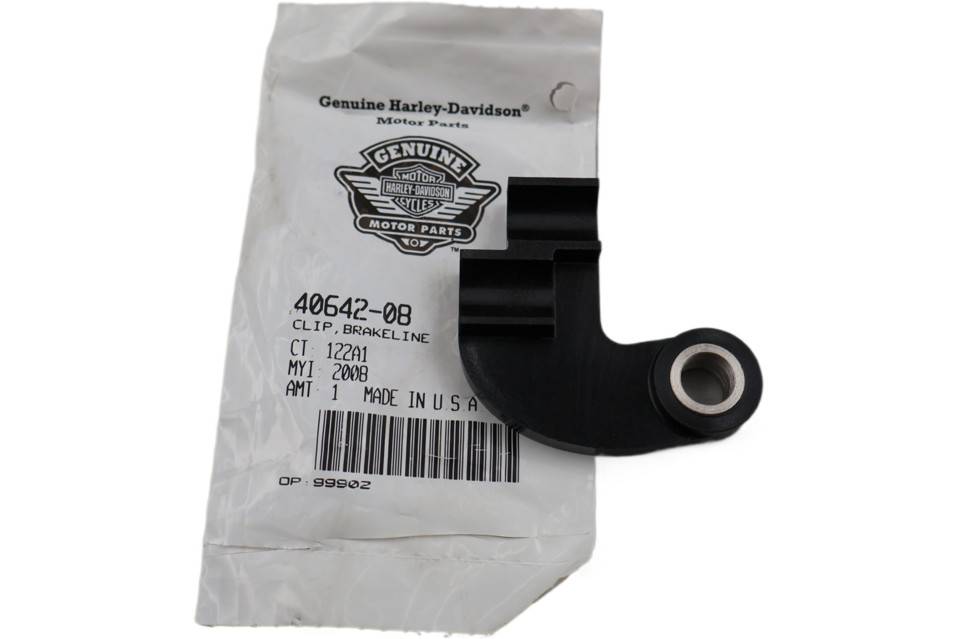 40642-08 NEW OEM 2008-2009 HARLEY-DAVIDSON FLTR ROADGLIDE BRAKELINE CLIP