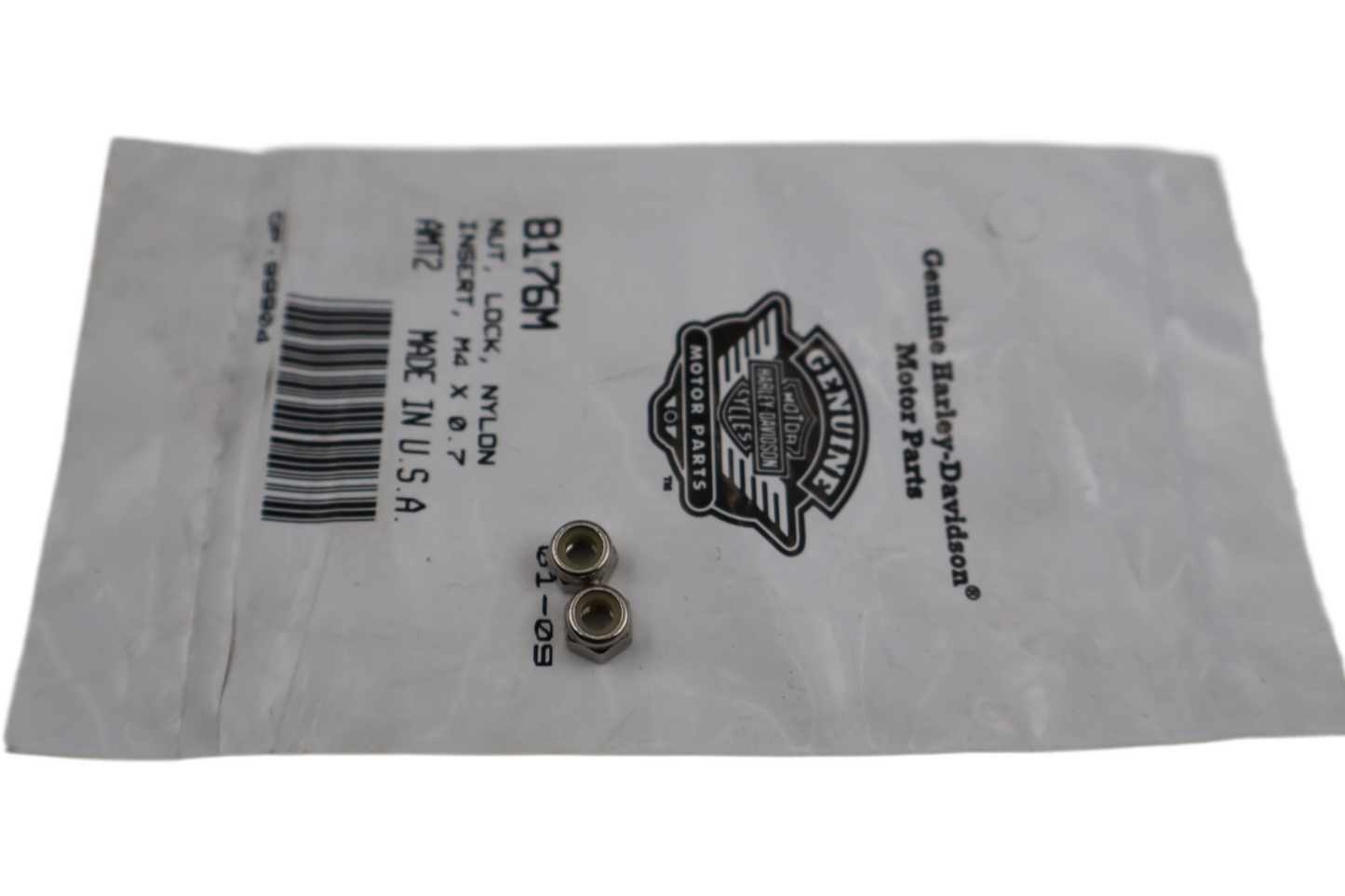 8176M NEW OEM 2006-2007 HARLEY-DAVIDSON VRSC VROD LOCKNUT NYLON INSERT 2-PACK