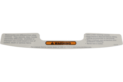 29449-98B NEW OEM 1999-2005 HARLEY-DAVIDSON SOFTAIL & DYNA AIR CLEANER WARNING LABEL,