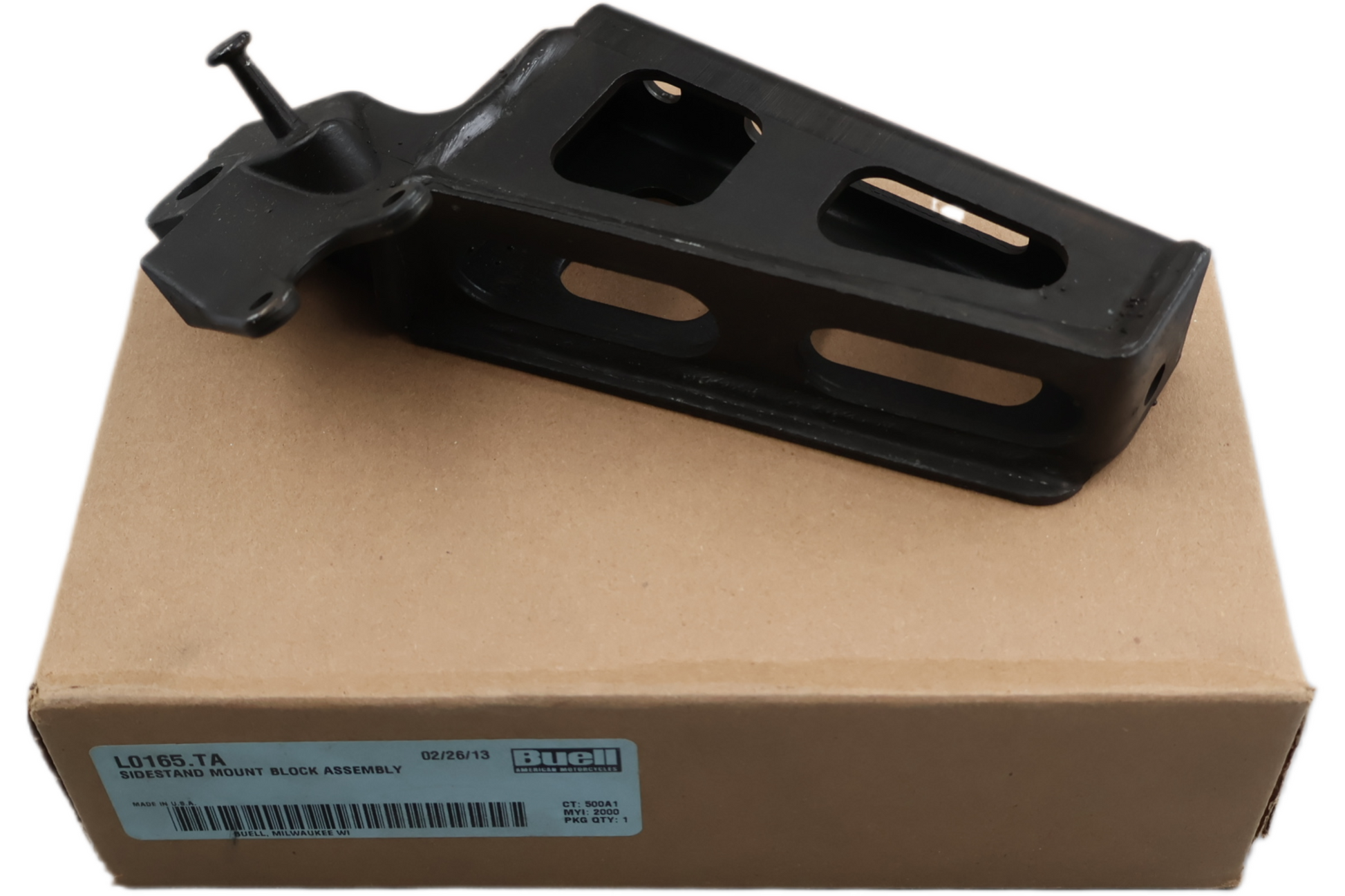 L0165.TA NEW OEM 2008-2010 BUELL P3 BLAST KICKSTAND SIDE STAND MOUNT BLOCK