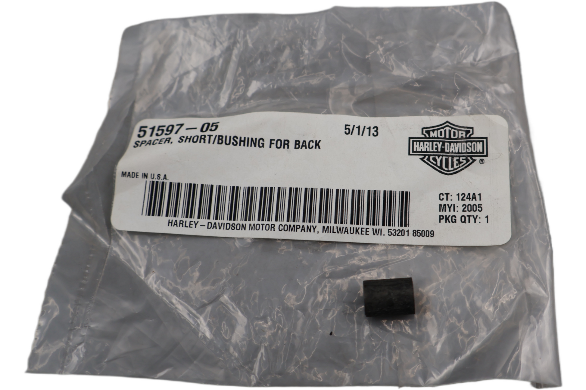 51597-05 NEW OEM HARLEY-DAVIDSON SPACER SHORT/BUSHING