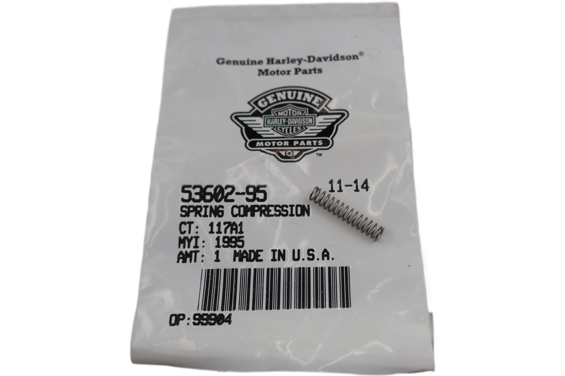 53602-95 NEW OEM HARLEY-DAVIDSON SPRING COMPRESSION DETACHABLES LATCH