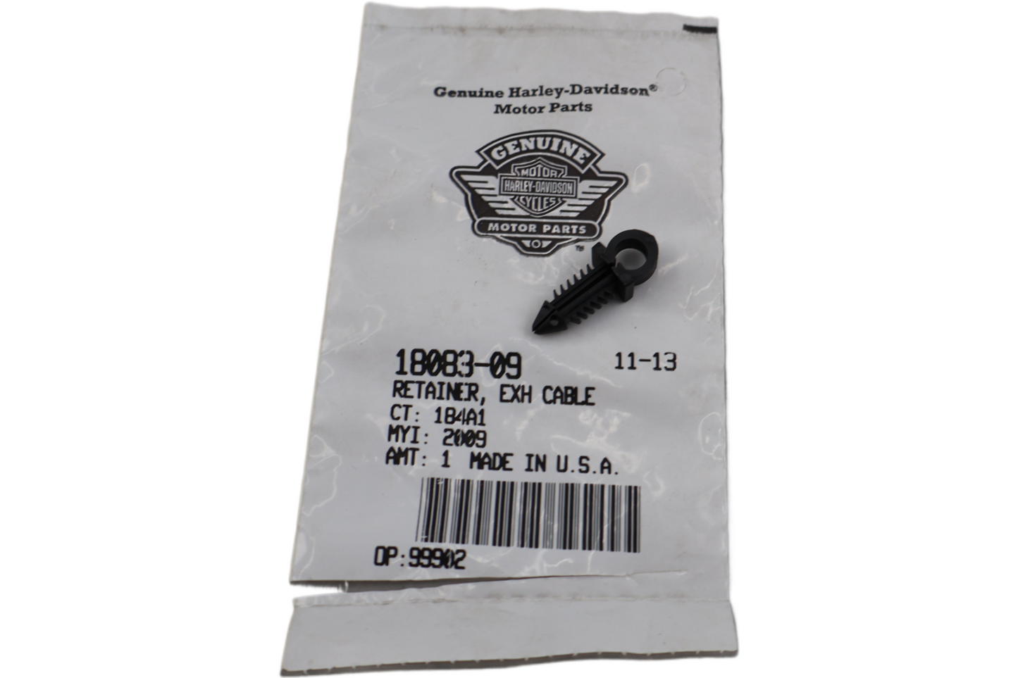 18083-09 NEW OEM HARLEY-DAVIDSON RETAINER EXHAUST CABLE TUBE CLIP