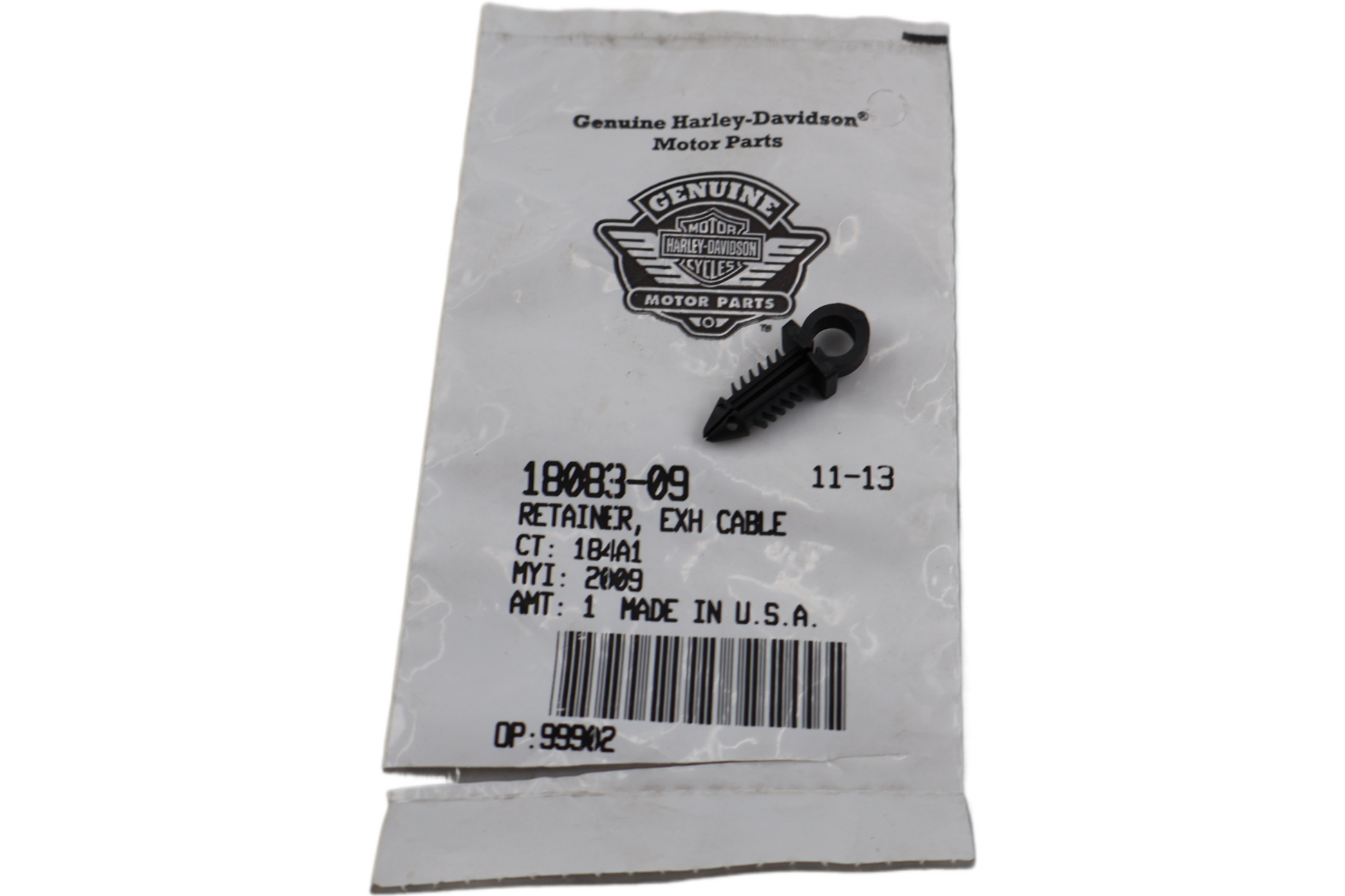 18083-09 NEW OEM HARLEY-DAVIDSON RETAINER EXHAUST CABLE TUBE CLIP