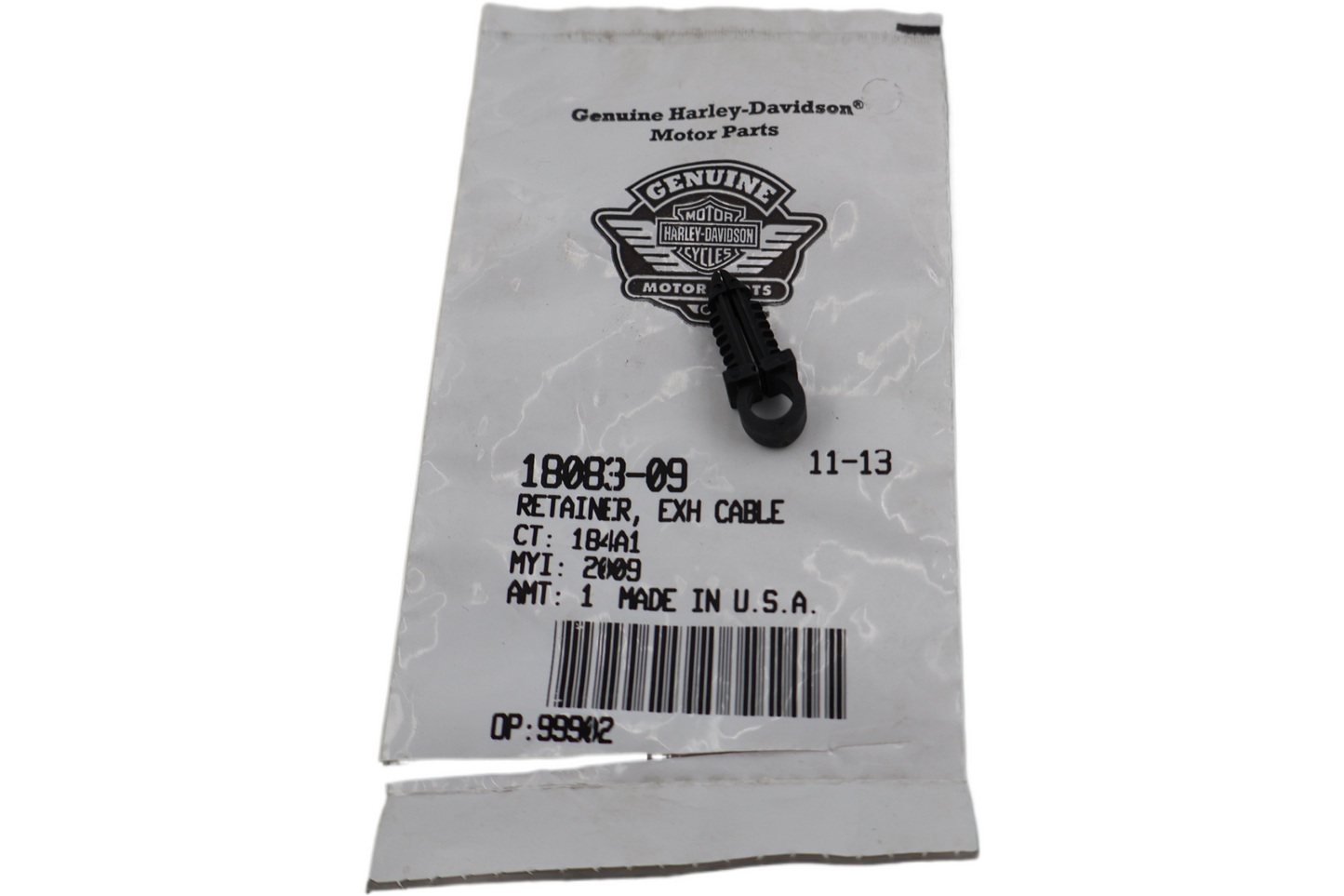18083-09 NEW OEM HARLEY-DAVIDSON RETAINER EXHAUST CABLE TUBE CLIP