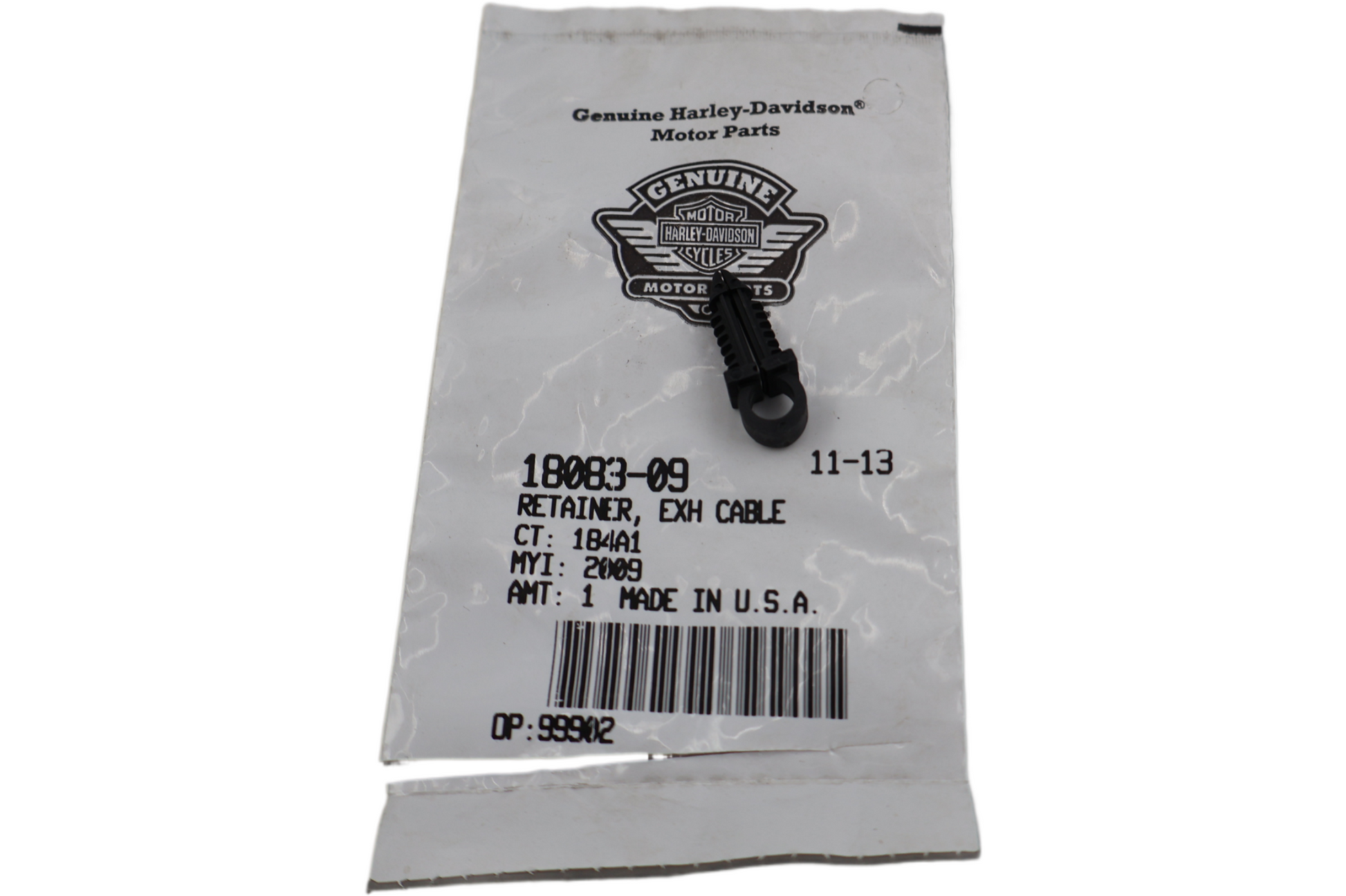 18083-09 NEW OEM HARLEY-DAVIDSON RETAINER EXHAUST CABLE TUBE CLIP