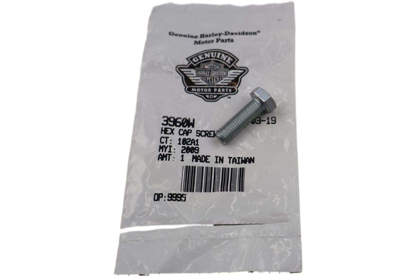 3960W NEW OEM HARLEY-DAVIDSON SCREW HEX CAP 5/16"-24 X 1" 3960W