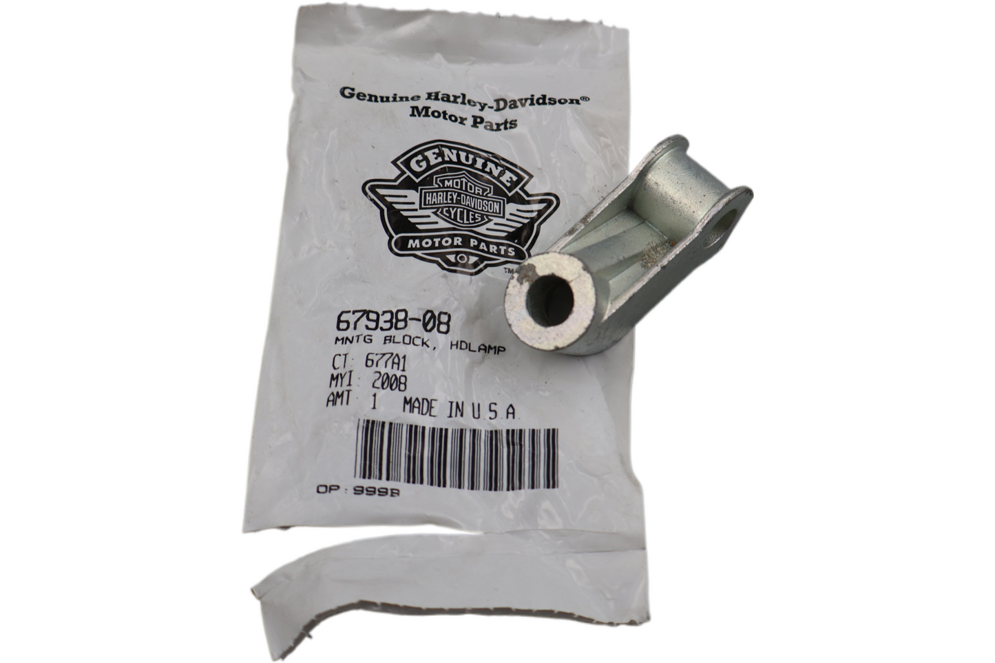 67938-08 NEW OEM 2008-2011 HARLEY-DAVIDSON SOFTAIL HEADLIGHT MOUNTING BLACK