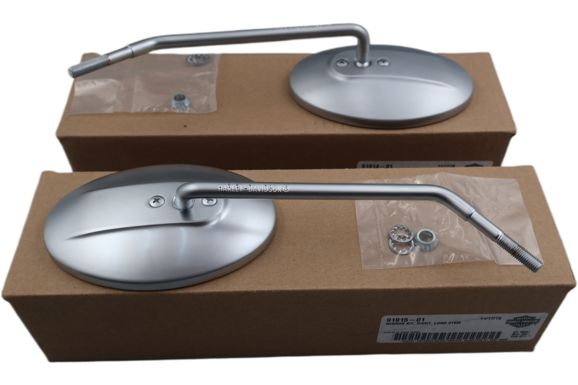 91915-01 91914-01 NEW OEM 2002-2006 HARLEY-DAVIDSON VRSC ROD MIRRORS PAIR L&R