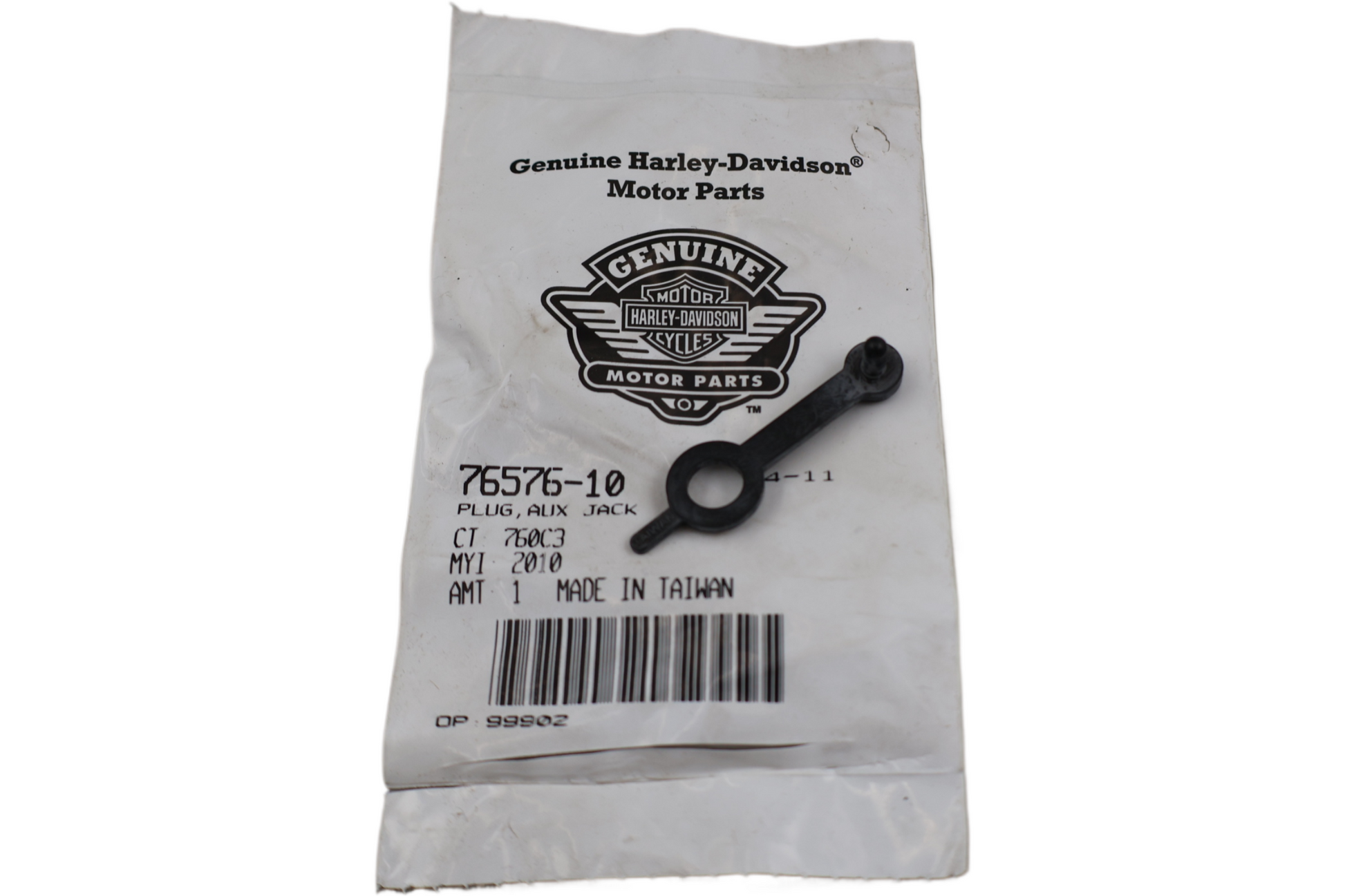 76576-10 NEW OEM HARLEY-DAVIDSON PLUG AUXILLIARY JACK