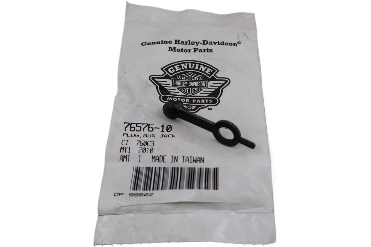 76576-10 NEW OEM HARLEY-DAVIDSON PLUG AUXILLIARY JACK