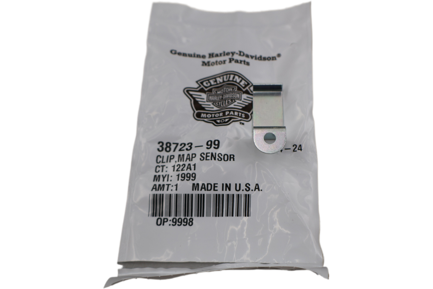 38723-99 NEW OEM 1999-2006 HARLEY-DAVIDSON BIG TWIN MAP SENSOR RETAINING CLIP