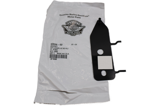 60036-02 NEW OEM 2002-2005 HARLEY-DAVIDSON FXD DYNA RIGHT INNER LICENSE PLATE BRACKET