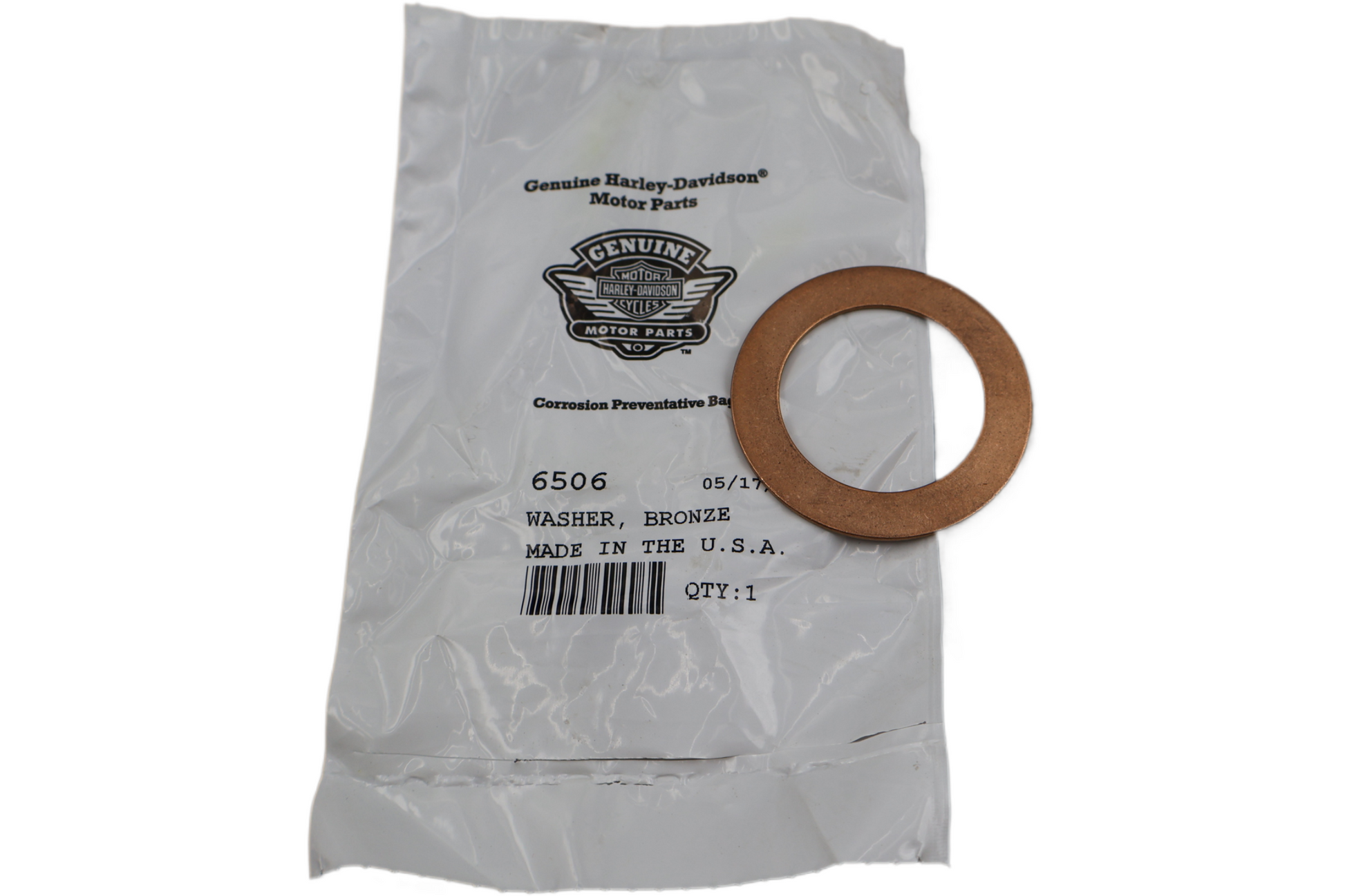 6506 NEW OEM 1941-2000 HARLEY-DAVIDSON CRANKPIN WASHER BRONZE