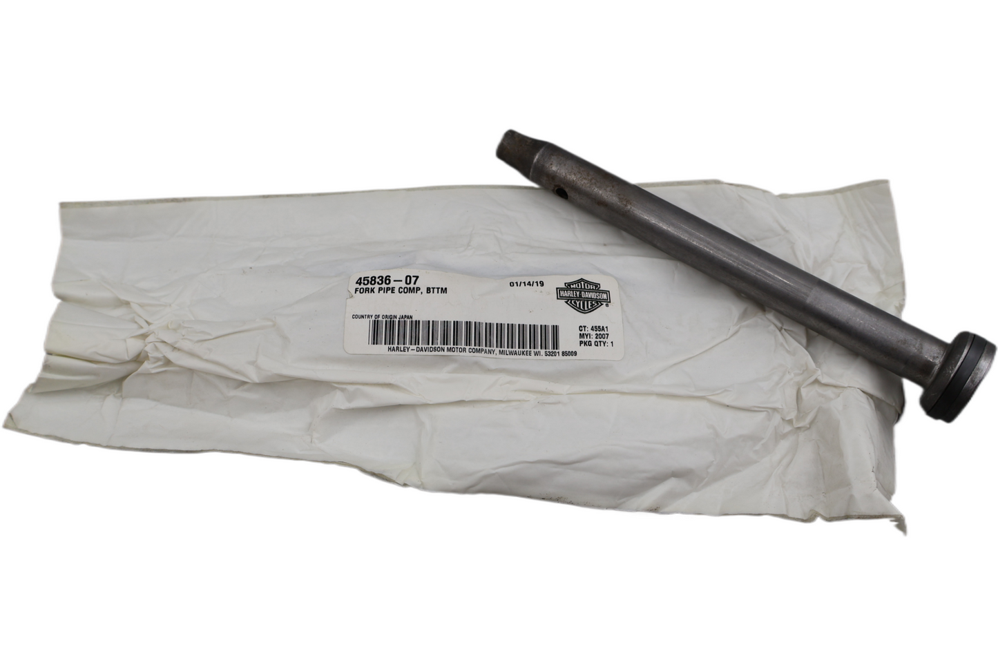 45836-07 NEW OEM 2007-2015 HARLEY-DAVIDSON FXST SOFTAIL FORK PIPE BOTTOM SLIDER