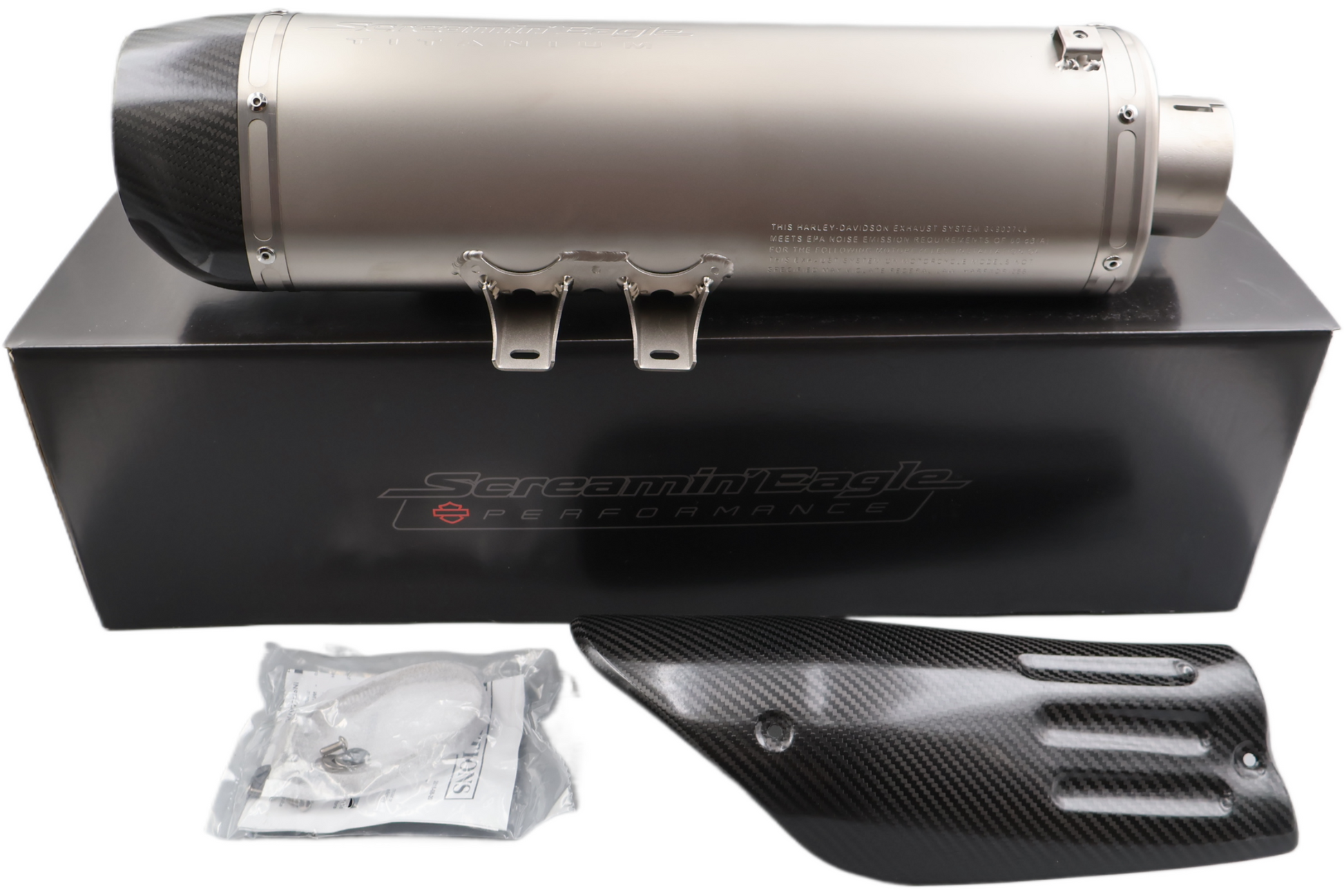 64900749 NEW OEM 2019 AND NEWER HARLEY FXDRS SCREAMIN EAGLE TITANIUM MUFFLER