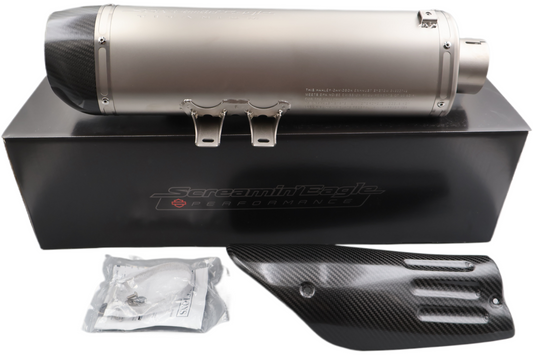 64900749 NEW OEM 2019 AND NEWER HARLEY FXDRS SCREAMIN EAGLE TITANIUM MUFFLER