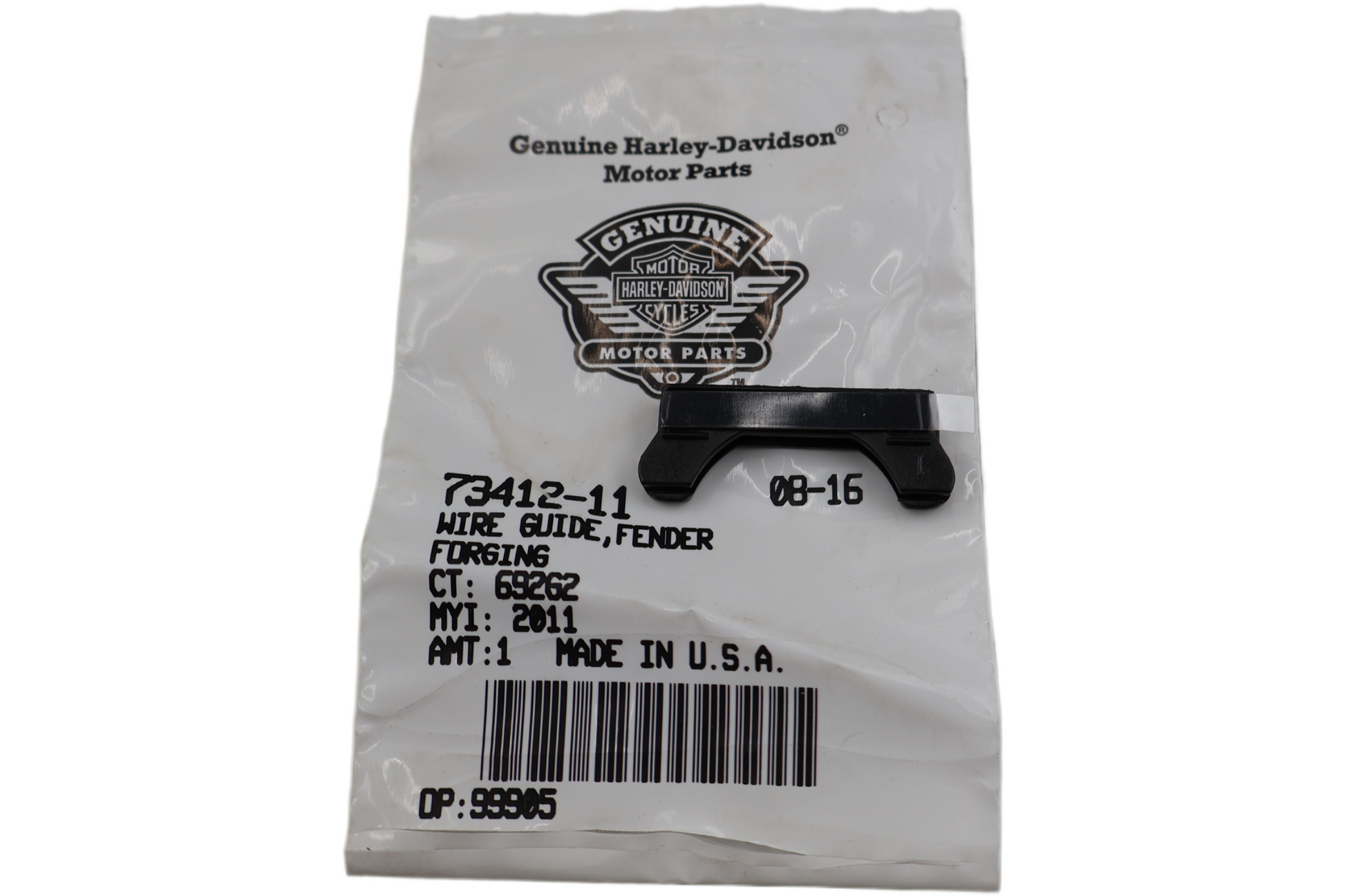 73412-11 NEW OEM 2011-2017 HARLEY-DAVIDSON SOFTAIL FENDER WIRE GUIDE