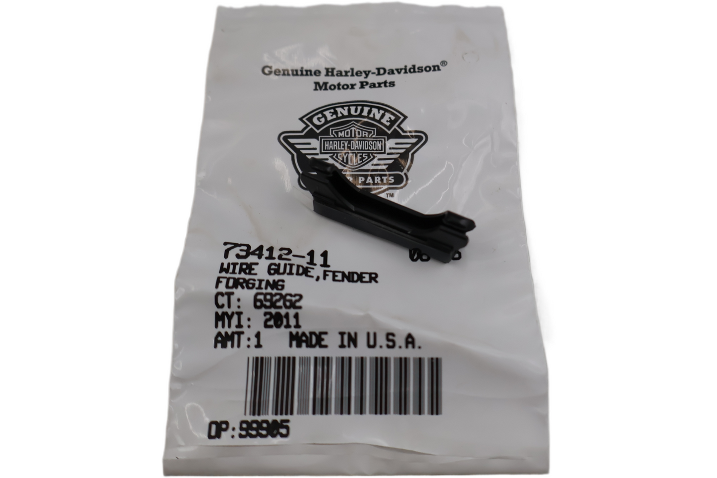 73412-11 NEW OEM 2011-2017 HARLEY-DAVIDSON SOFTAIL FENDER WIRE GUIDE
