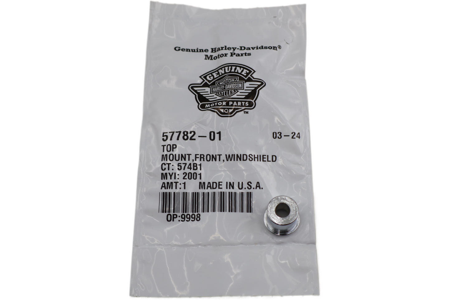 57782-01 NEW OEM 2006 HARLEY-DAVIDSON VRSC VROD WINDSHIELD FRONT TOP MOUNT