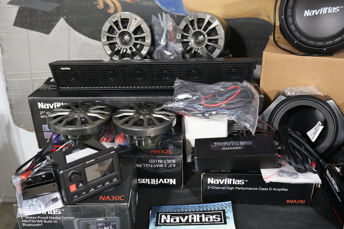 4405-0728 NEW NAVATLAS 5-ZONE AUDIO KIT STEREO FOR 2016-2020 POLARIS RZR