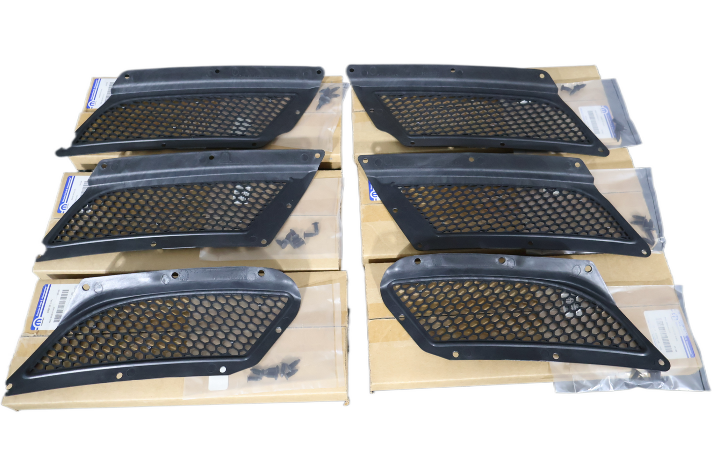 NEW OEM 2008-2010 DODGE VIPER ACR SRT-10 HOOD SCREEN VENT SET AIR INLET COMPLETE