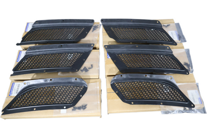 NEW OEM 2008-2010 DODGE VIPER ACR SRT-10 HOOD SCREEN VENT SET AIR INLET COMPLETE