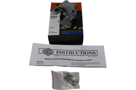 57400007 NEW OEM HARLEY-DAVIDSON QUICK RELEASE WINDSHIELD CLAMP LOCKING W/KEY