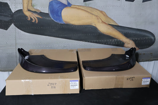 68210709AB 68210708AB NEW OEM 2013-2017 DODGE VIPER TA1.0 FRONT SPLITTERS CARBON