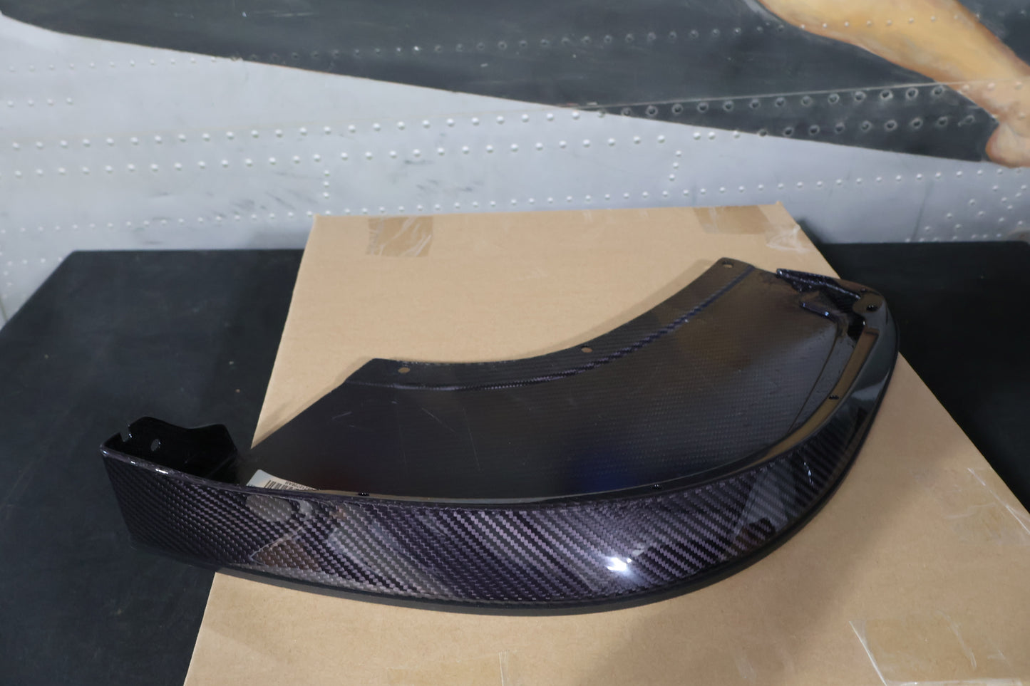 68210709AB 68210708AB NEW OEM 2013-2017 DODGE VIPER TA1.0 FRONT SPLITTERS CARBON