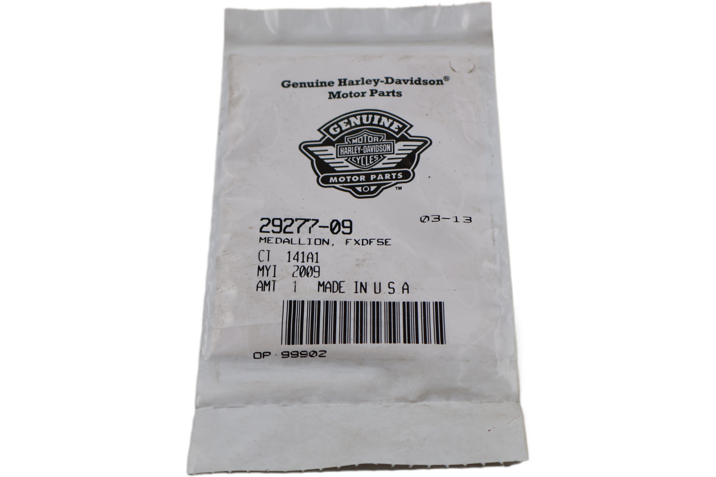 29277-09 NEW OEM 2009 HARLEY-DAVIDSON FXDSE SCREAMIN EAGLE DYNA 110CI MEDALLION