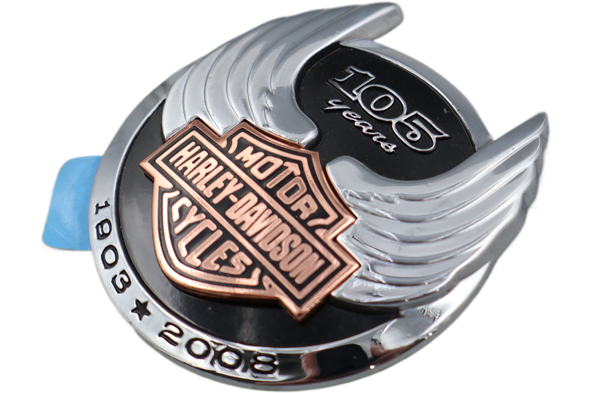 62392-08 NEW OEM 2008 HARLEY-DAVIDSON VRSC VROD 105TH ANNV LT LEFT AIRBOX MEDAL