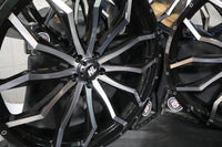 
              24HL21-1145 NEW HIGH LIFTER GLOSS BLACK/MACHINED 24X7 WHEELS FITS POLARIS RZR RA
            