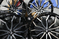 
              24HL21-1145 NEW HIGH LIFTER GLOSS BLACK/MACHINED 24X7 WHEELS FITS POLARIS RZR RA
            