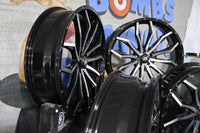 
              24HL21-1145 NEW HIGH LIFTER GLOSS BLACK/MACHINED 24X7 WHEELS FITS POLARIS RZR RA
            
