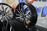 
              24HL21-1145 NEW HIGH LIFTER GLOSS BLACK/MACHINED 24X7 WHEELS FITS POLARIS RZR RA
            