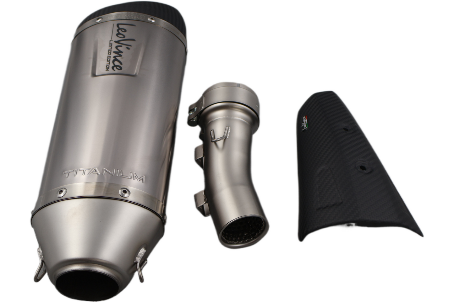 14274ST NEW LEO VINCE FACTORY S TITANIUM MUFFLERS FITS 2017-2018 BMW R1200R/RS