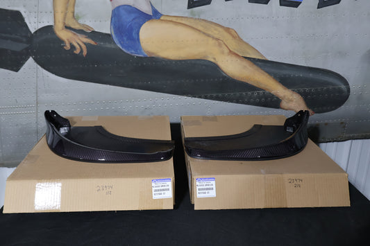 68210709AB 68210708AB NEW OEM 2013-2017 DODGE VIPER TA1.0 FRONT SPLITTERS CARBON