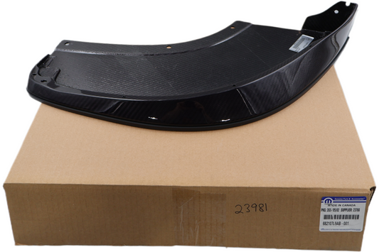 68210709AB NEW OEM 2013-2017 DODGE VIPER TA1.0 LEFT FRONT SPLITTER CARBON FIBER