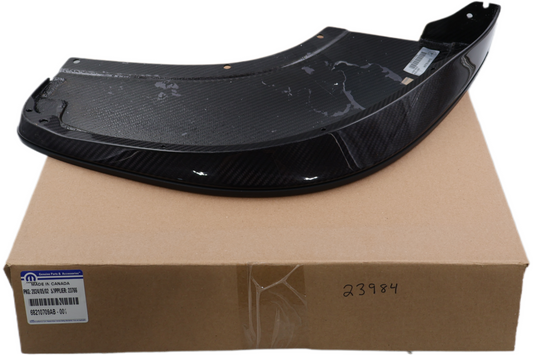 68210709AB NEW OEM 2013-2017 DODGE VIPER TA1.0 LEFT FRONT SPLITTER CARBON FIBER