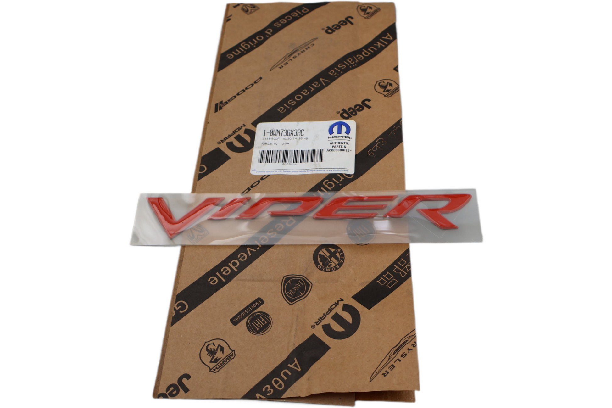 WN73GK3AC NEW OEM 2008-2010 DODGE VIPER SRT-10 ACR DECAL