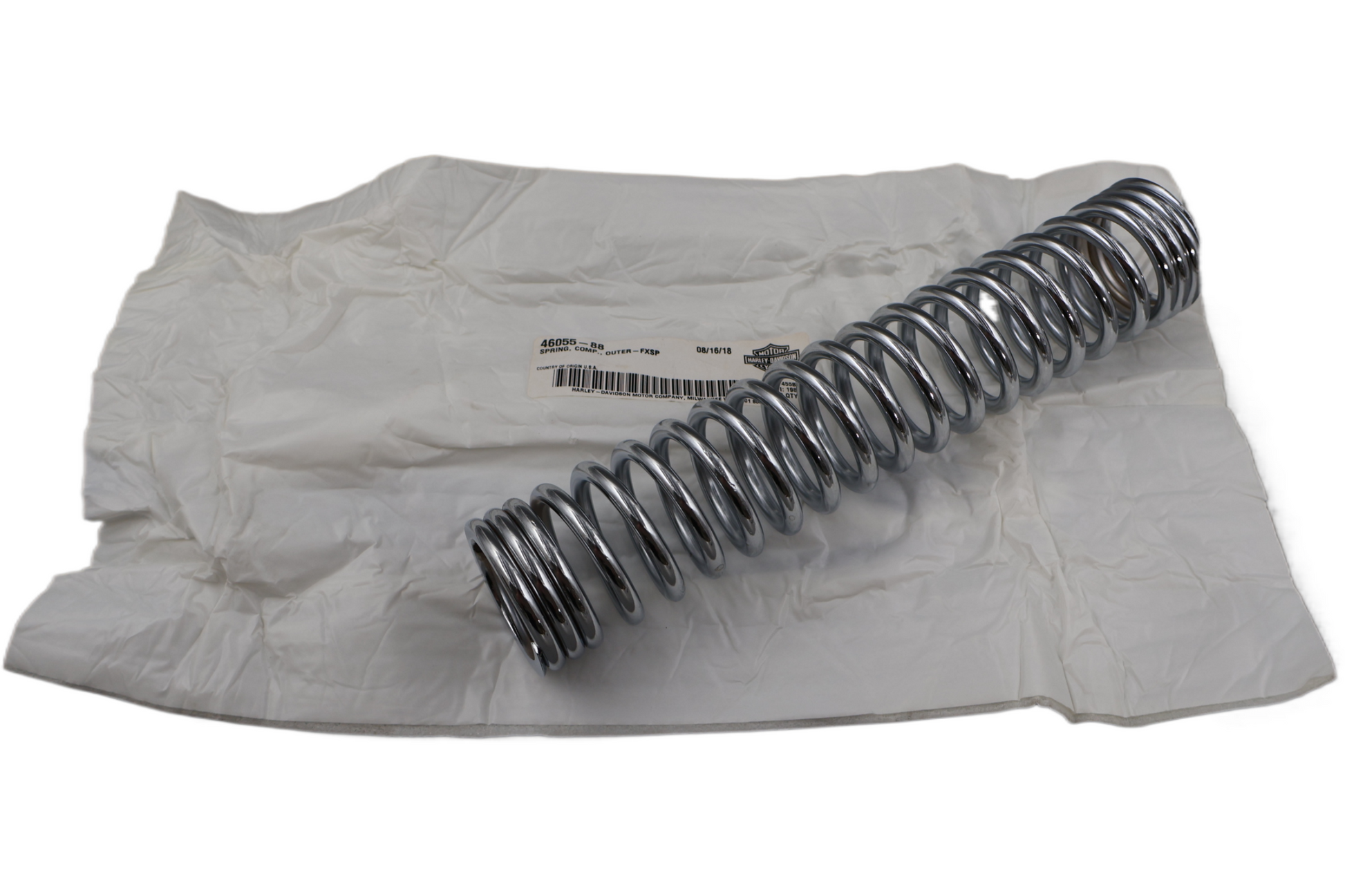 46055-88 NEW OEM 1988-2011 HARLEY SPRINGER FL FX HERITAGE FRONT END OUTER SPRING