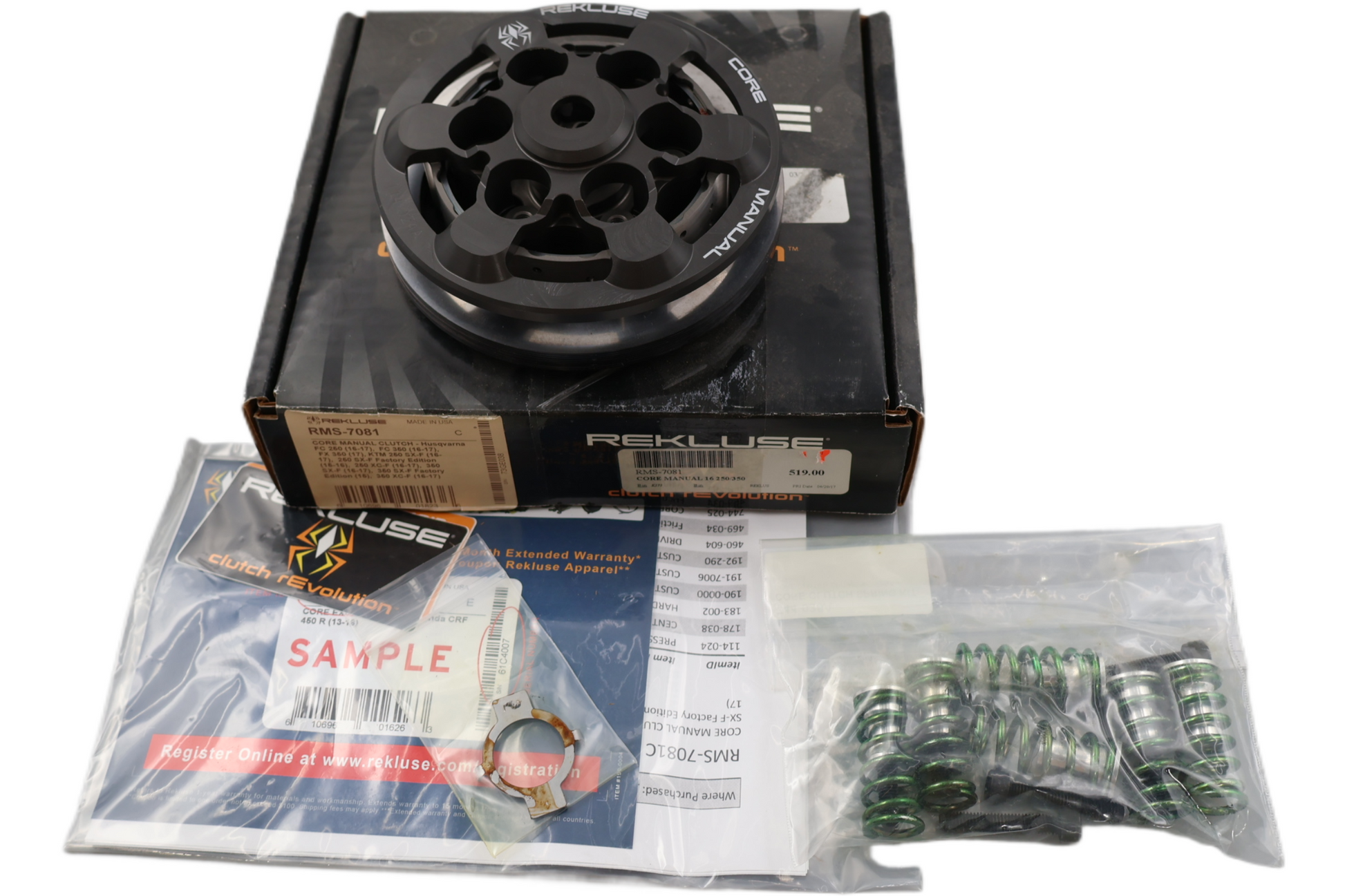 RMS-7081 NEW REKLUSE CORE MANUAL CLUTCH KIT FITS KTM HUSQVARNA