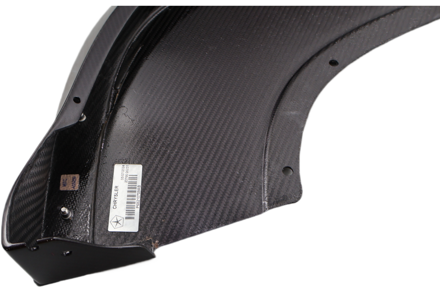 68210709AB NEW OEM 2013-2017 DODGE VIPER TA1.0 LEFT FRONT SPLITTER CARBON FIBER