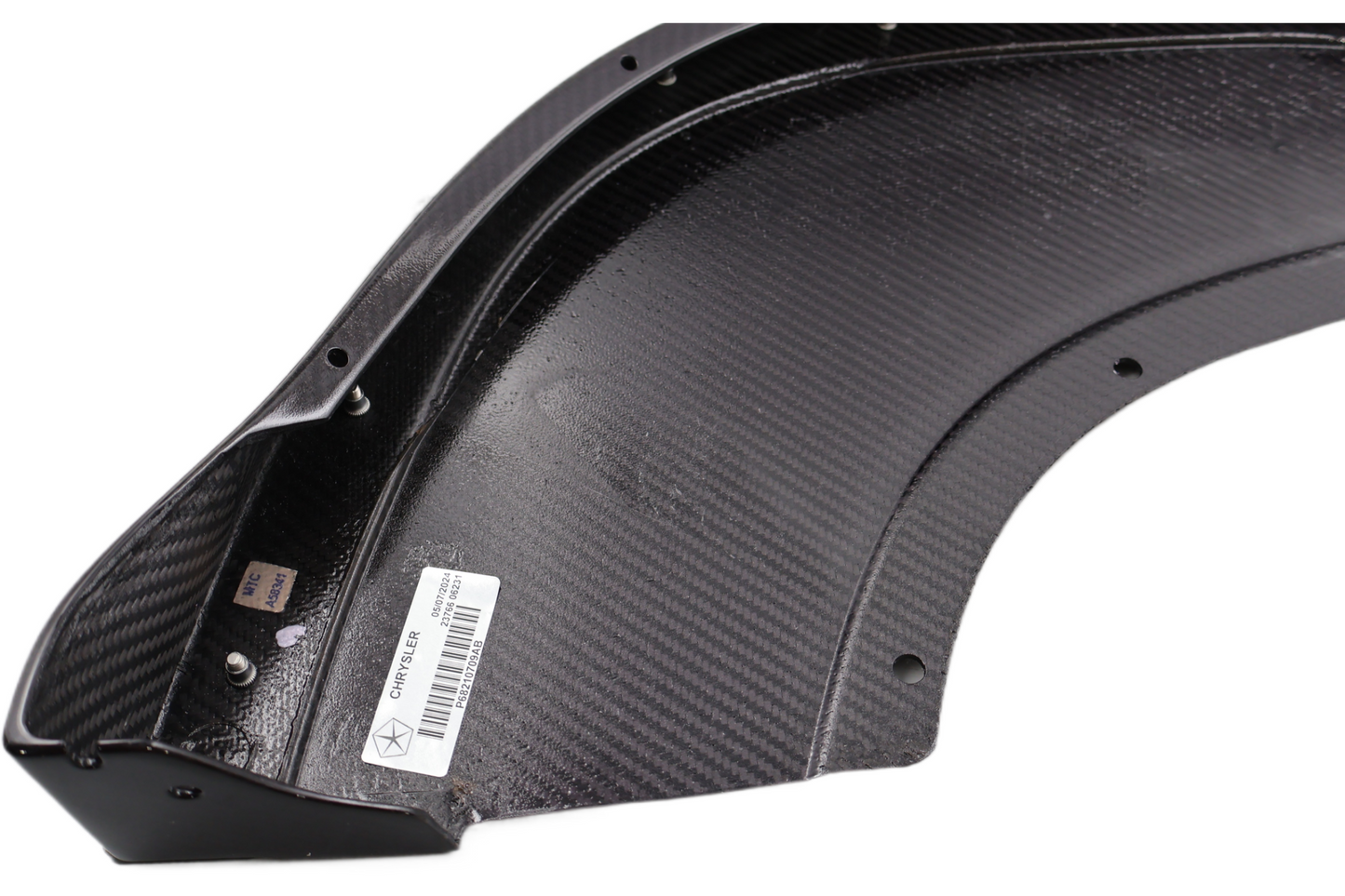 68210709AB NEW OEM 2013-2017 DODGE VIPER TA1.0 LEFT FRONT SPLITTER CARBON FIBER