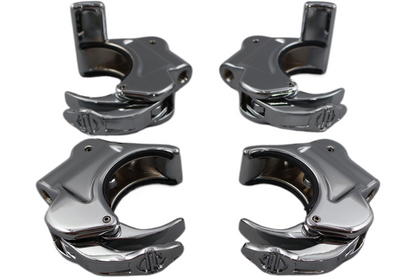 59856-05 NEW OEM HARLEY-DAVIDSON 41MM QUICK DISCONNECT WINDSHIELD CLAMPS SET