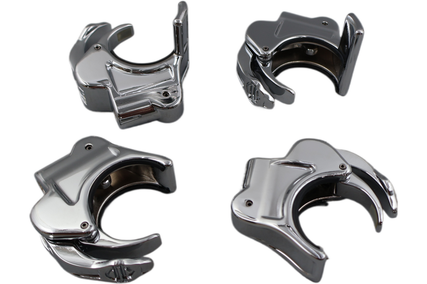 59856-05 NEW OEM HARLEY-DAVIDSON 41MM QUICK DISCONNECT WINDSHIELD CLAMPS SET