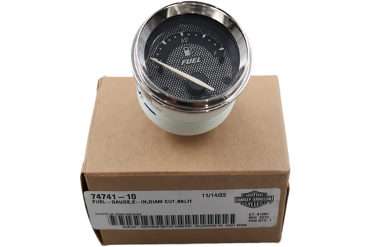 74741-10 NEW OEM 2004-2013 HARLEY-DAVIDSON TOURING DIAMOND CUT FUEL GAUGE