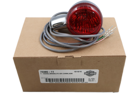 73386-11 NEW OEM 2008-2011 HARLEY-DAVIDSON FXCW/C SOFTAIL ROCKER REAR BRAKE LIGHT TURN SIGNAL