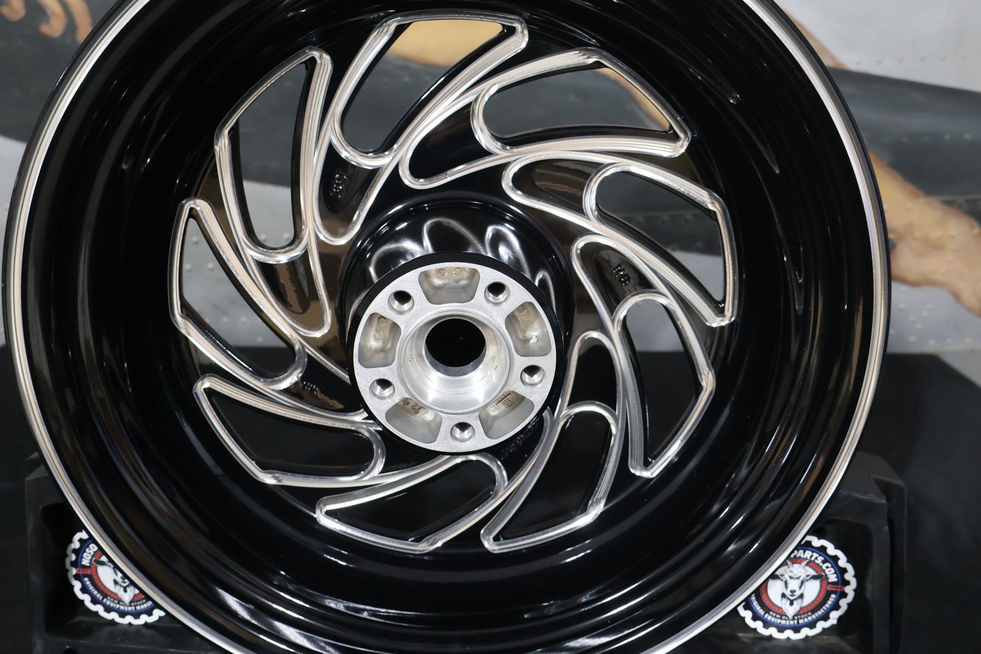 40900065 NEW OEM 2008-2017 HARLEY-DAVIDSON SOFTAIL FX  GLOSS BLACK TYPHOON REAR WHEEL